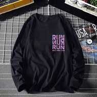 RUN XS-3XL T SHIRT LENGAN PANJANG PEREMPUAN BAJU LENGAN PANJANG LELAKI TSHIRT WOMAN T SHIRT MEN MUSLIMAH VIRAL