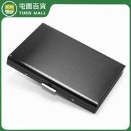 黑色金屬卡包  6卡位不銹鋼防消磁小巧卡盒 防盜刷銀行卡套 卡片夾
