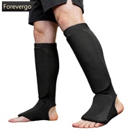 FOREVERGO Thai Shin Guards For Kickboxing Boxing Training Leg Instep Ankle Protection Padded Sparrin