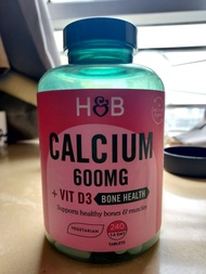 (包郵) 正版 HOLLAND&BARRETT
CALCIUM 600MG & VIT D 240S | 鈣片600毫克 + 維他命D 240粒|骨骼健康