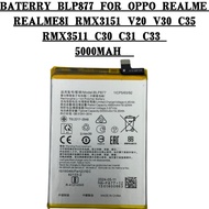 BATERRY OPPO PHONE BLP877 5000MAH OPPO REALME 8I RMX3151 V20 V30 C35 RMX3511 C30 C31 C33 BATERRIES C