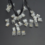 RJ12 Six-core Clear Crystal head 6P6C right Buckle Position EV3 Data Line Crystal Connector Cable Te