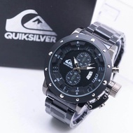 JAM TANGAN PRIA QUIKSILVER RANTAI STAINLESS STEEL TANGGAL AKTIF FREE BOX