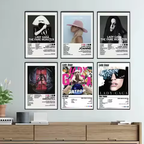 New Lady Gaga Joanne Artpop Pop Singer Star Album Cover Canvas Painting Printing Wall Art Painting G