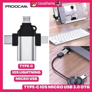 Proocam O-102 Type-C IOS Micro USB 3.0 OTG for Phone pad laptop MAC