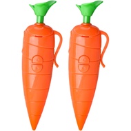 2Pcs Carrot Recorder Pen, Cute Ballpoint 60-Second Voice Recording Pen for Kids, Students, Teachers