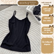 LUCY women's big size 2-strap bra, soft and smooth stretch cotton bra, full size 50-90kg