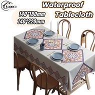 [SG STOCK] PVC Table Cloth Waterproof Oil-proof 140×180cm 140×220cm Tablecloth Dining Table Cover
