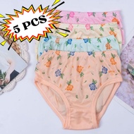 5 Pcs Teen / Adult Panties with Floral Patterns