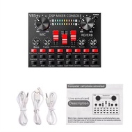 ขายดีที่สุด!! ซาว์การ์ดแปลงสัญญาณเสียง V8 V8S+ Live Stream audio interface External Audio Mixing Sound Card