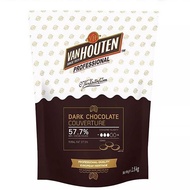 แบ่งขายขนาด 500กรัม Van Houten Couventure Dark Chocolate 
57.7%