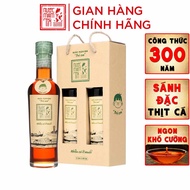 [NHIỀU CÁ - ÍT MUỐI - 42N] Cặp 2 chai nước mắm Tĩn Trẻ Em Cho Bé Ăn Dặm 42N đạm 250ml rin nguyên chấ