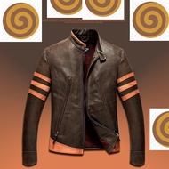 men Leather Jacket Coat baju jaket kulit lelaki motosikal ss2719as2