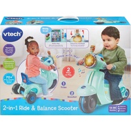 VTECH 2-IN-1 RIDE & BALANCE SCOOTER-BLUE Children's