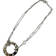 CARTIER/Cartier Diamond (2PD) Bracelet Love Circle K18WG White Gold 4.6g 17.5cm Women's