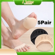5 Pair Forefoot Socks Pads, Thin Forefoot Pad Toe Socks, Toe Pad Inserts Forefoot Pad, Heel Cushion,