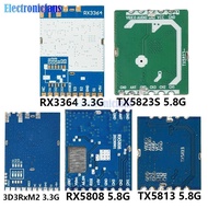 C RX3364 RX5808 RX1264 3D3RxM2 3.3G 5.8G Wireless FPV SPI Image Transmission Simulates Video Transmi