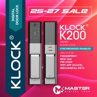 2022 LATEST KLOCK K200 WIFI DIGITAL DOOR LOCK WITH INSTALLATION (BY SAMSUNG CERTIFIED INSTALLER)