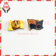 Flag Pin Krah Cook Island Pin Flag Cook Island Flag Pin Cook Island - Harapan Mulya