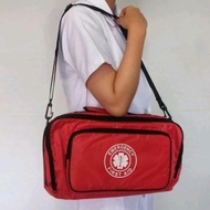 MERAH P3K First Aids Emergency Kit Red Shoulder Bag + Contents