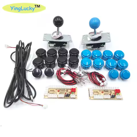 Arcade Joystick DIY Kit Zero Delay Arcade DIY Kit USB Encoder To PC Arcade Sanwa Joystick and Push B