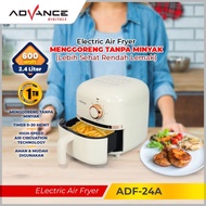 READY STOCK AIR FRYER ADVANCE Air Fryer Pintar 2.4L Low Watt 400W