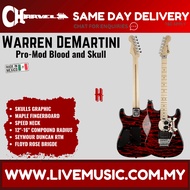 Charvel Warren DeMartini Signature Pro-Mod Electric Guitar, Maple FB, Blood and Skull