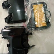 หม้อกรองอากาศพร้อมใส่กรอง+ฝาปิดHONDAเวฟ125SWAVE100 U-BOXWAVE125XWAVE125Rดรีม125 1ชุดรวม3ชิ้น