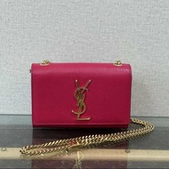 YSL粉金kate mini鏈條肩背斜背包 17*12 98新