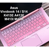 Asus Vivobook 14 S14 Soft Silicone Waterproof Keyboard Cover K413E A413E M413I M433I K413EQ 14 Inch Notebook Laptop Keyboard Protector Film Skin Stickers