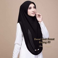 TUDUNG LABUH BIDANG 50 I TUDUNG SAUK  CHIFFON SWEET