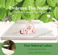 Thai Natural Latex Mattress / Customize Mattress / Pure Latex Mattress / Latex Mattress / Mattress