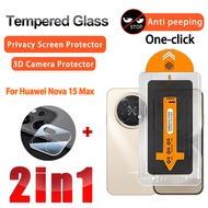 2 IN 1 Privacy Tempered Glass Huawei Nova 15 Max Glass Film for Huawei Nova 15 Max 15 Pro 15 Ultra 3