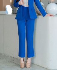 เสื้อสูทผู้หญิงเข้ารูปทรง1กระดุม No.2426 ใส่คู่กางเกงกระบอกเล็ก No.2426-2 (S-6XL)