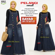 Overall Jeans Wanita - Overall Jeans Terbaru - Overall Muslimah - Jumpsuit Remaja - Fashion Hijab - 