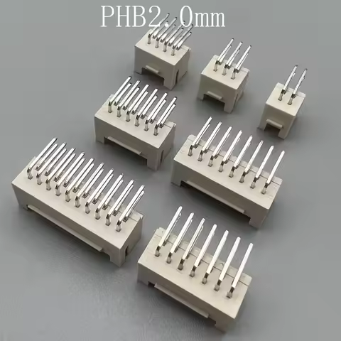 20pcs Phb2.0mm Curved pin double row female socket PHB2.0 2x2P / 3/4/5/6/7/8-10p PHSD connector