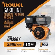ROWEL RW-GE-GR420Y GR390Y โรเวลเครื่องยนต์เบนซิน 15.0 กับ13 HP. ของแท้