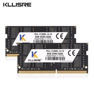 Kllisre DDR3 DDR4 8กิกะไบต์4กิกะไบต์16กิกะไบต์แล็ปท็อปหน่วยความจำ1333 1600 2400 2666 2133 DDR3L 204pin SODIMM โน๊ตบุ๊ค RAM