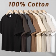 【Premium 220GSM 100% Cotton T-Shirt】GXG T-Shirt Oversized Unisex Premium 220 GSM Cotton Tshirt Short