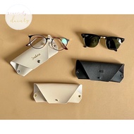 eyeglass / shades pouch / leather pouch / vegan leather / eyeglass wallet / personalized