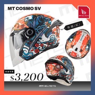 {Taichung Warehouse} Physical Store MT COSMO SV Interstellar Painted PANDA Three-Quarter Helmet 3/4 