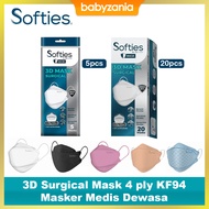 Softies 3D Surgical Mask 4 ply KF94 Masker Medis Dewasa