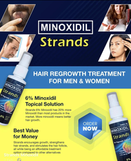 ORIGINAL Minoxidil Strands Hair Regrowth Treatment/ Kirkland Signature Minoxidil 5% Extra Strength H