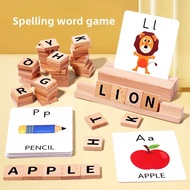 Alphabet Wooden Letter Wording ABC Spelling For Kids Montesori Education