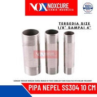 Nipple Pipe 304 Stainless steel Pipe nipple 1 1/ 2" 10 CM