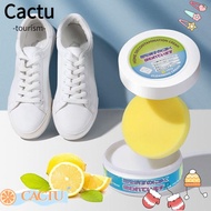 CACTU Shoes Cleaning Cream, Stain Removal White Color White Shoe Cleaner, Multifuntional Easily Removes Black Edges Strong Cleaning Power No Need To Wash Shoe Cleaner Kit Shoes