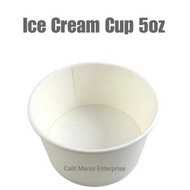Ice Cream Cup Plain 5oz
