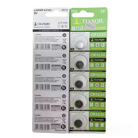 5-10PCS CR1220 Button Coin Cell Battery For Watch Car Remote Key ECR1220 GPCR1220 5012LC 3V CR 1220 