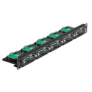 UCTRONICS 19インチ 1U ラックマウント Raspberry Pi用 SSDブラケット 2.5インチSSD用 最大5枚のRaspberry Pi 5/4Bボードを保持 フロント取り外し可能