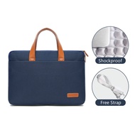 MINGKE กระเป๋าแล็ปท็อป13 14 15.6นิ้วกระเป๋าถือกระเป๋าสะพายสำหรับ Women กันน้ำกันกระแทกบาง